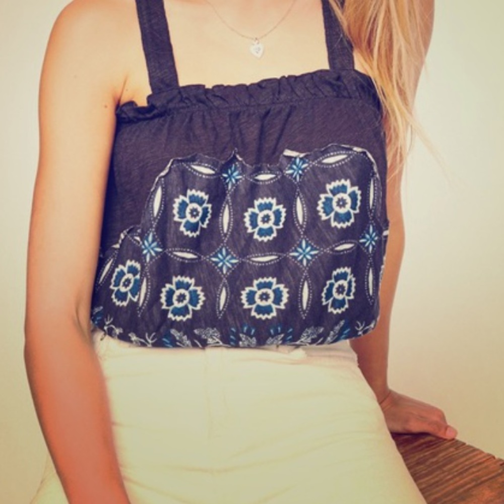 NWT Free People Cropped Bubble Top